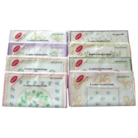 Nutex Ladies Handkerchiefs 6 Pack - Case of 20
