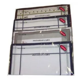 Nutex Men's Handkerchiefs Colour Border 4 Pack