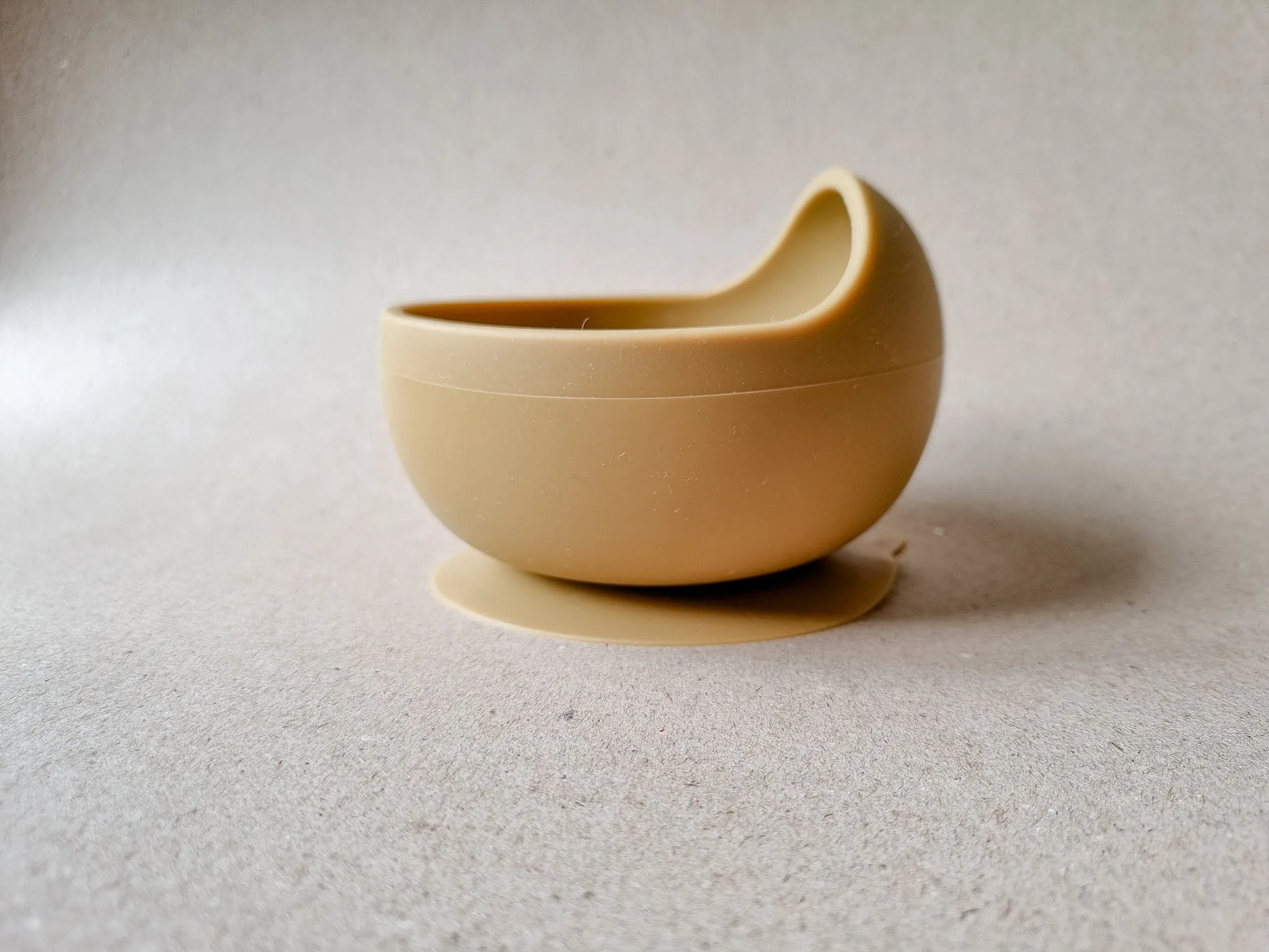 Ochre Silicone Suction Bowl