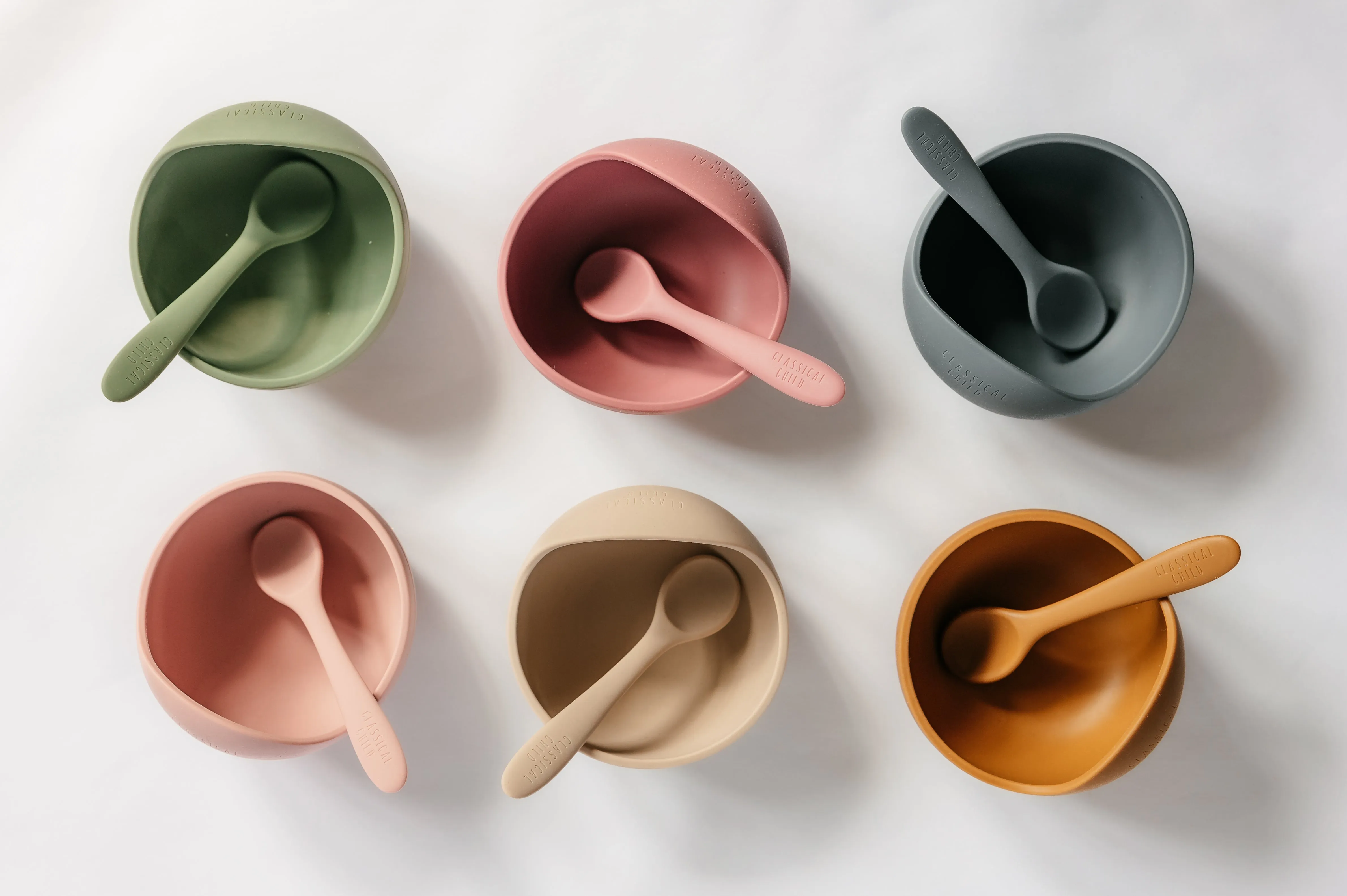 Ochre Silicone Suction Bowl