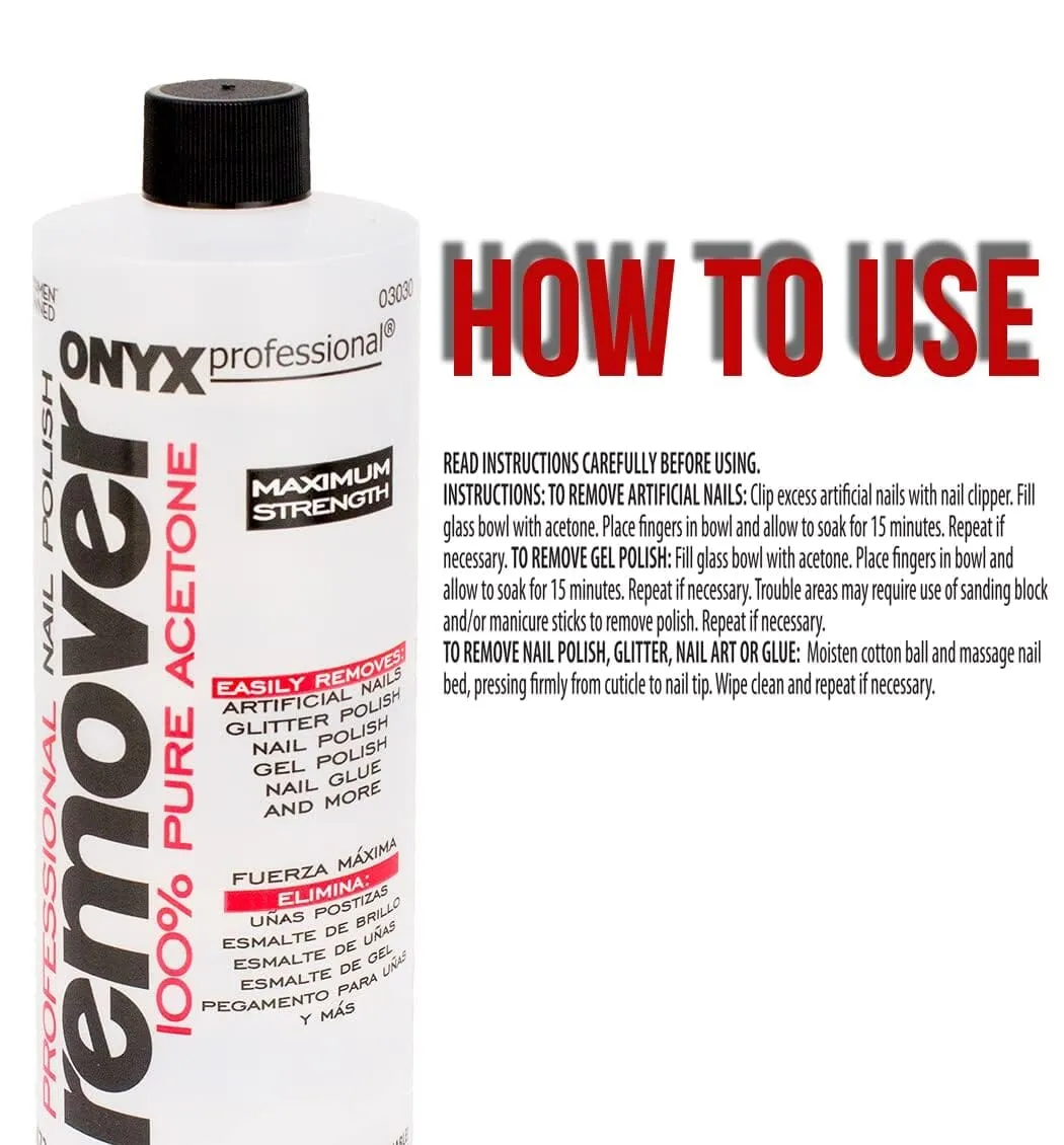 Onyx Professional 100% Acetone Gel Polish Remover