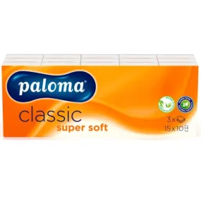 Paloma Classic Super Soft Pocket Tissues 15 x 10 Packs