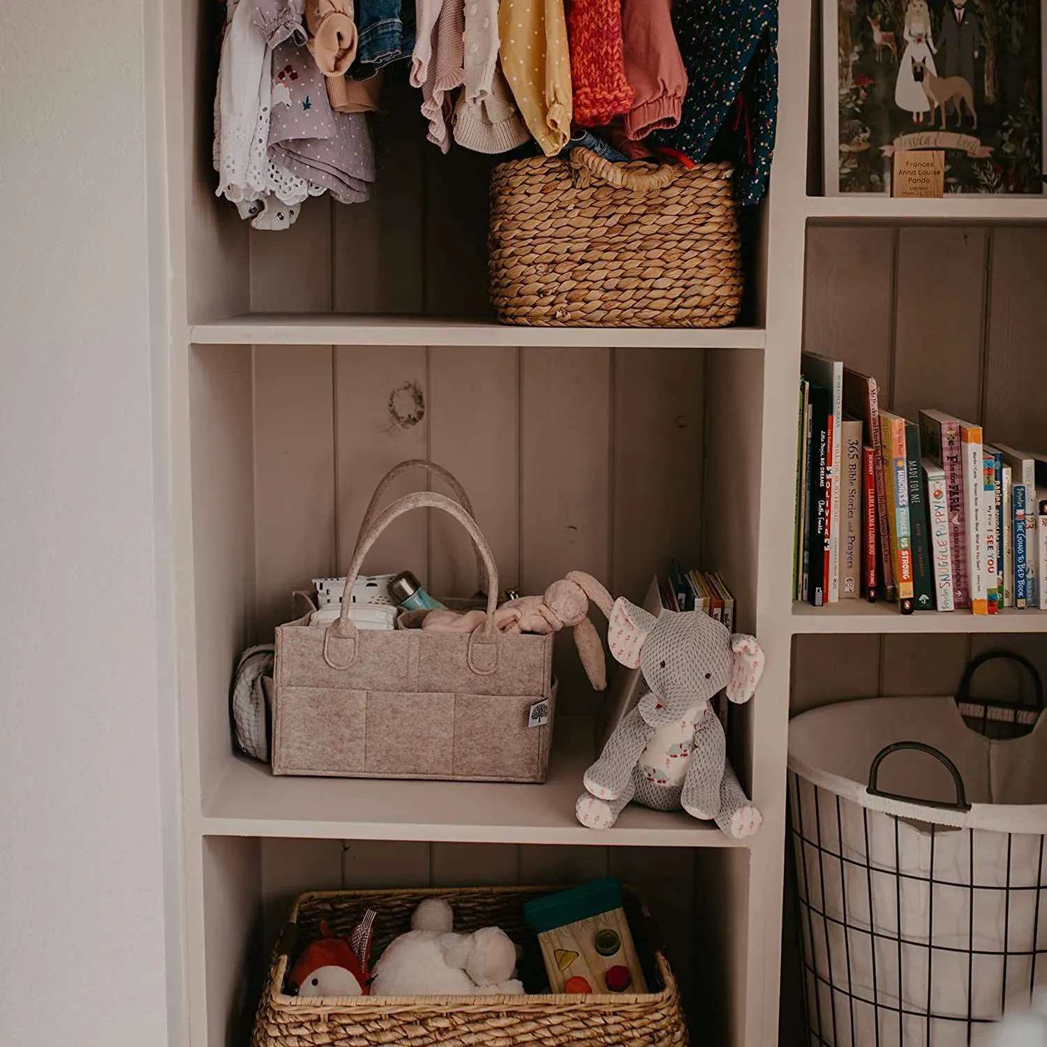 Parker Baby Diaper Caddy - Oatmeal