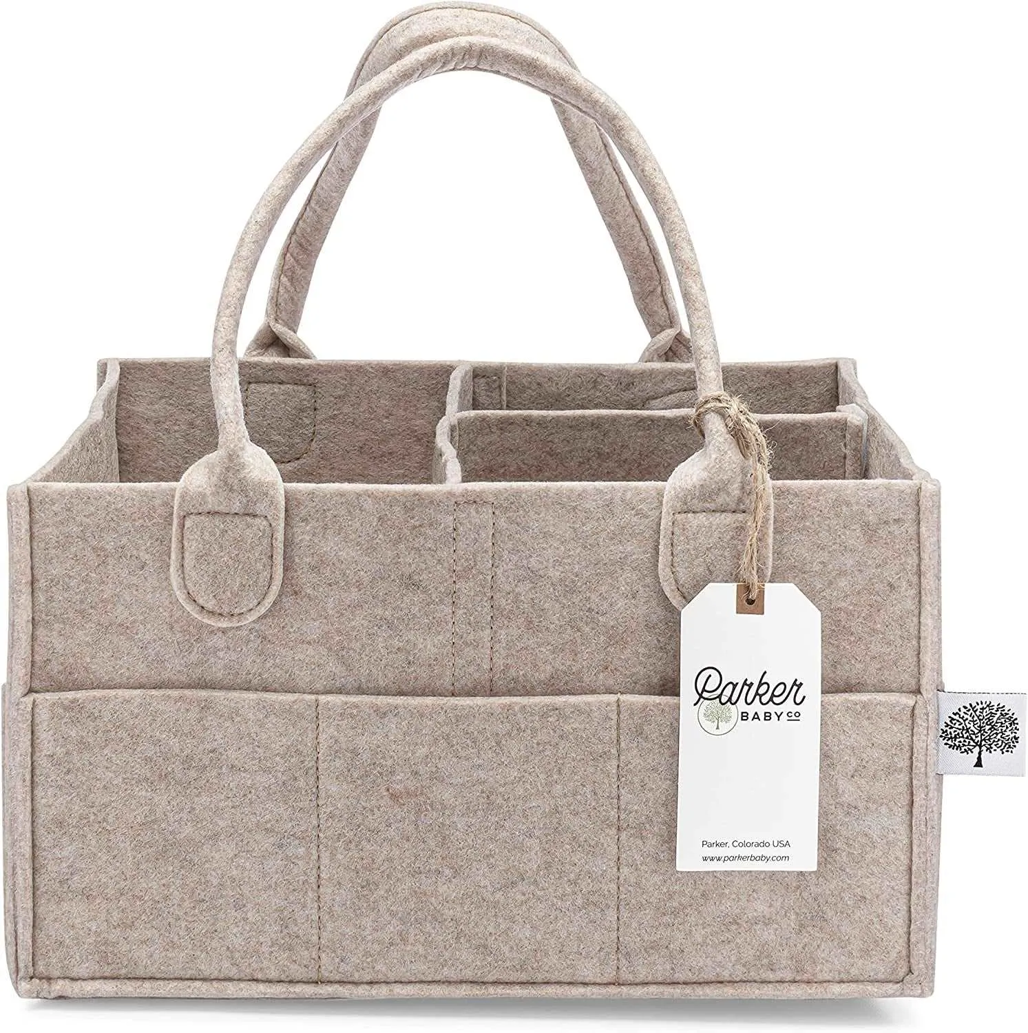 Parker Baby Diaper Caddy - Oatmeal