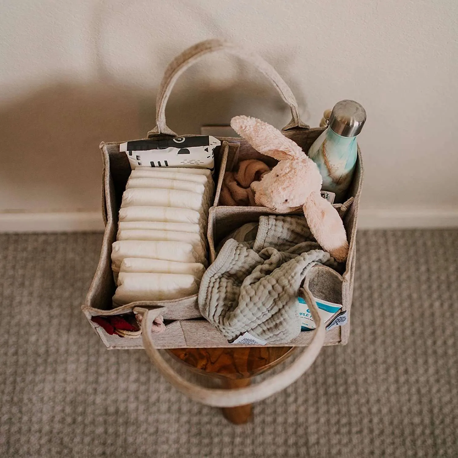 Parker Baby Diaper Caddy - Oatmeal