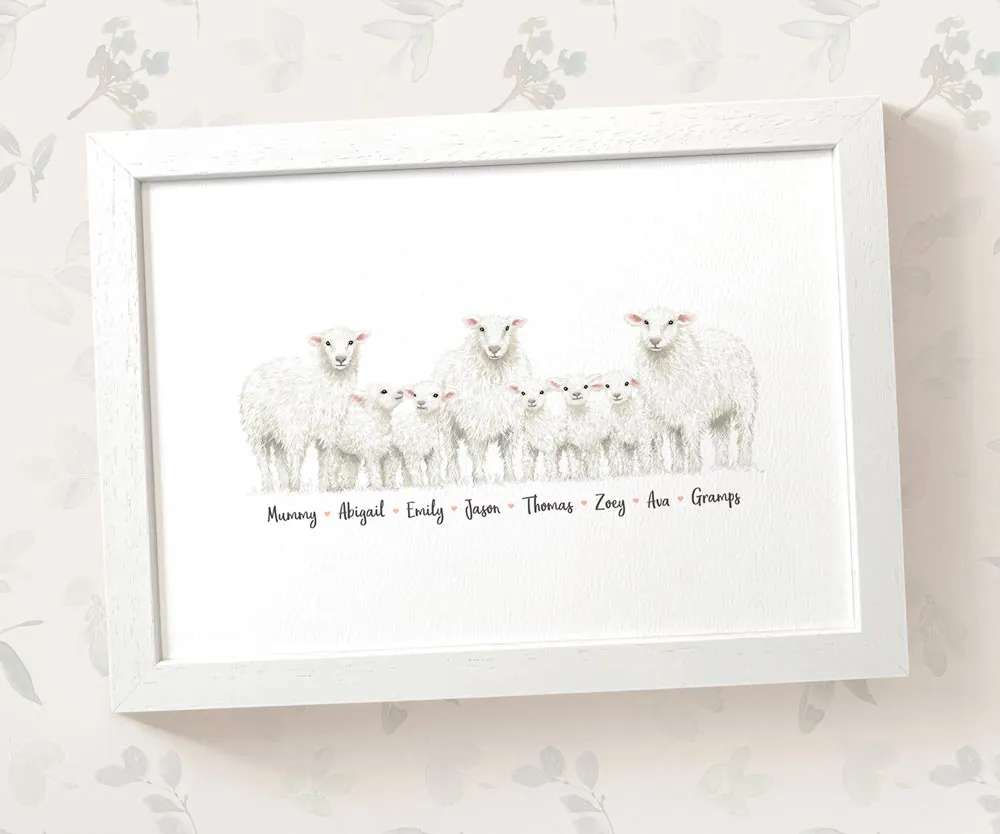 Personalised Sheep Family Portrait