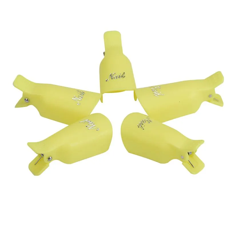 Plastic Nail Clips for Soak Off UV Gel Polish Removal