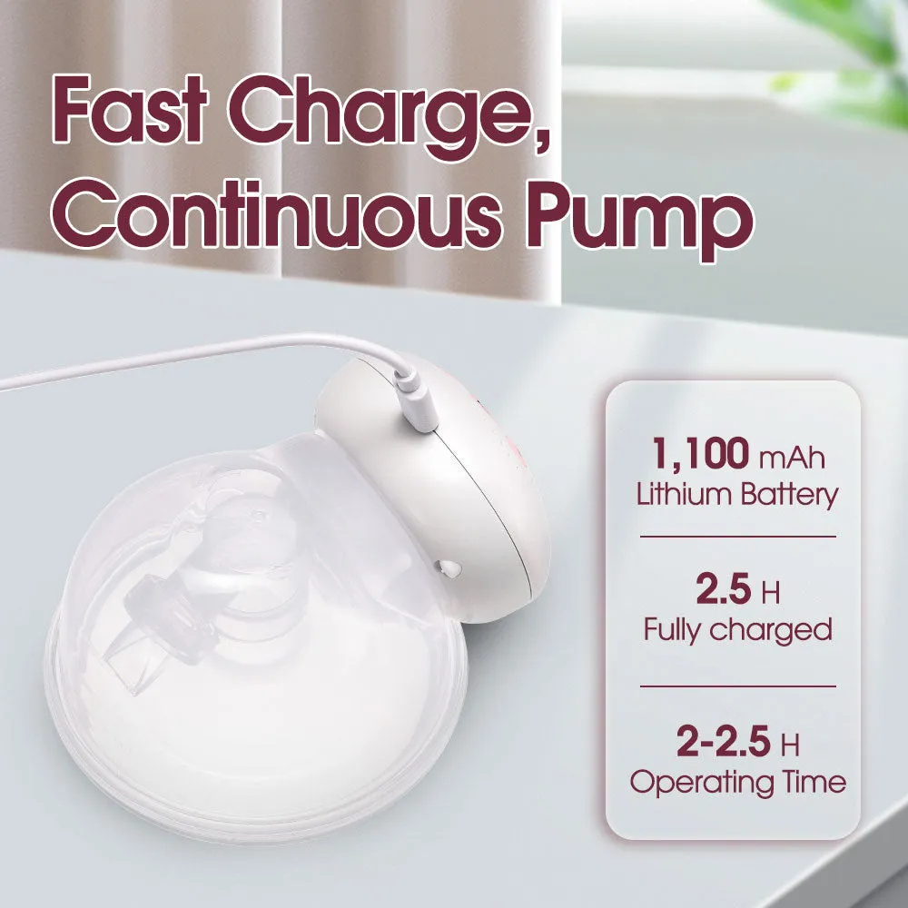 Playpals Wearable Electric Breast Pump USB Pain Free Hands-Free Automatic Milker