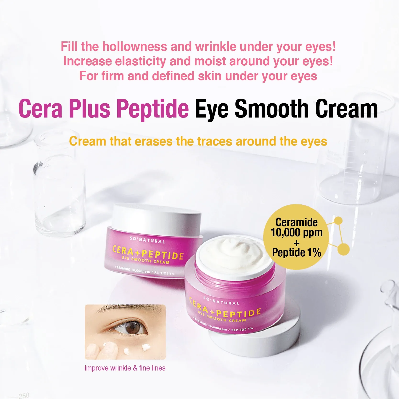 so natural Cera Plus Peptide Eye Smooth Cream