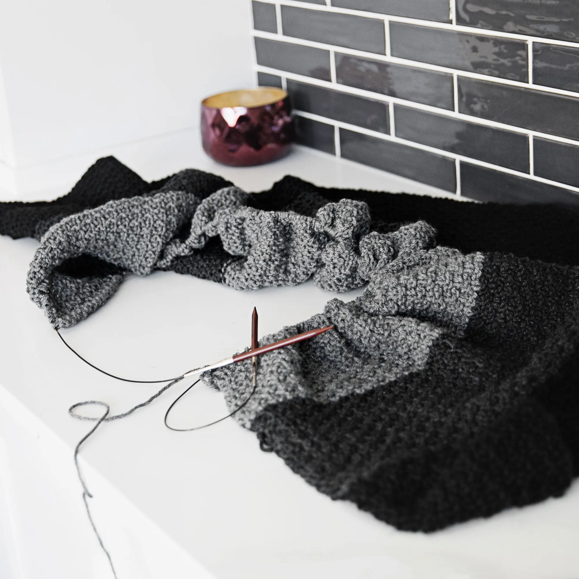 The Faded Throw Knitting Pattern