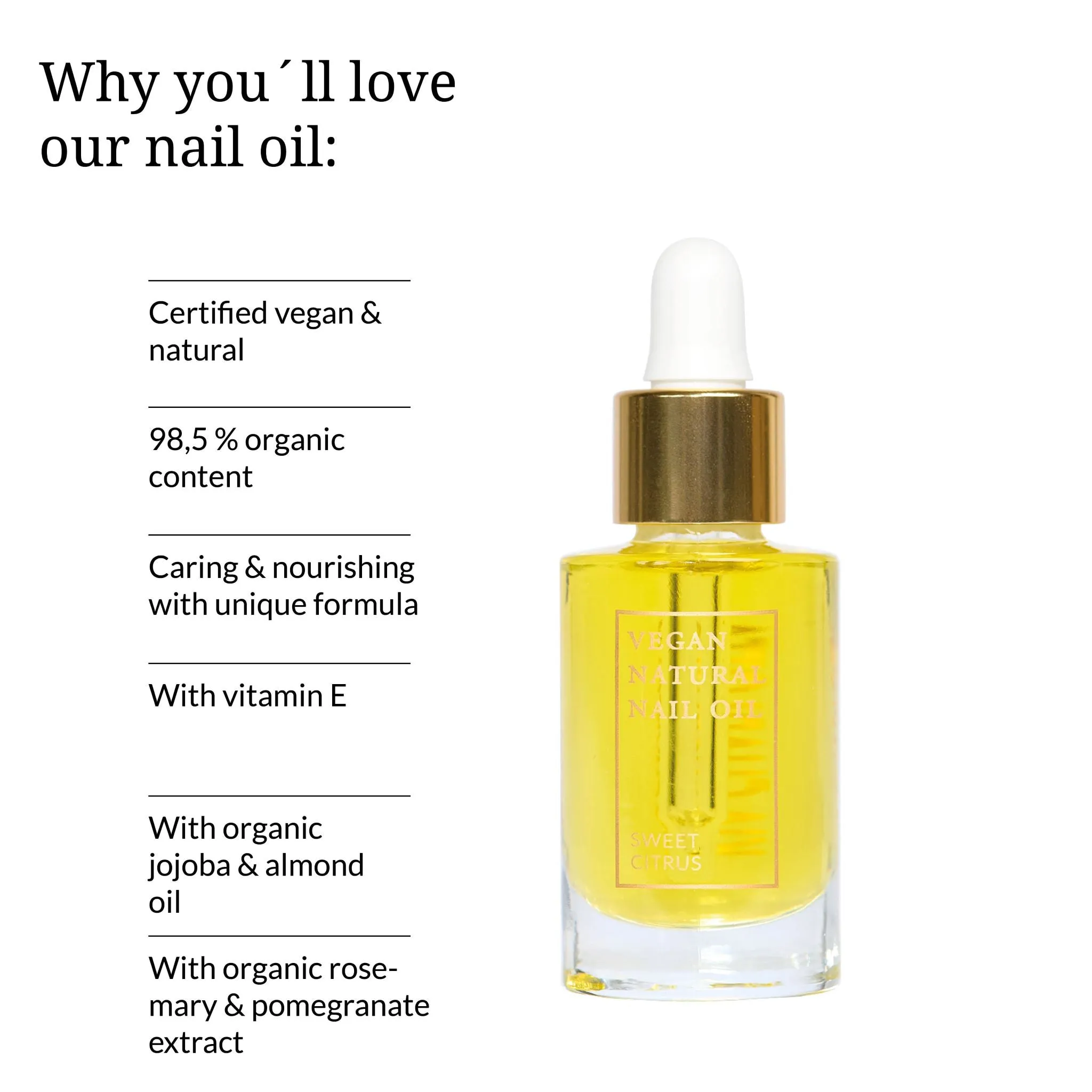 Vegan Natural Nail Oil, 9 ml
