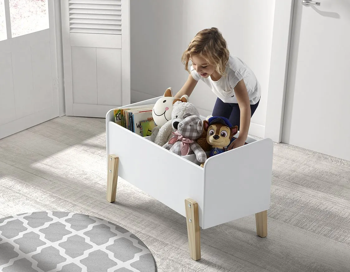Vipack Kiddy Toy Box White