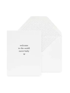 Welcome Sweet Baby Card